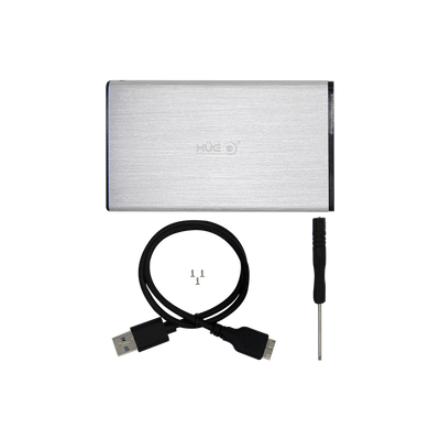 CAJA 2,5" SATA USB 3.0 Externa para Disco Duro y SSD Plateada