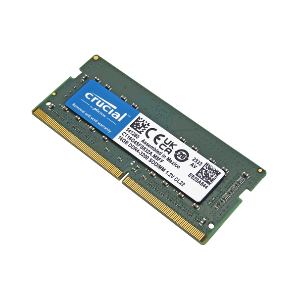 Crucial RAM 16Go (1x16Go) DDR4 3200MHz SO-DIMM - Mémoire PC Portable CL22 - Neuf