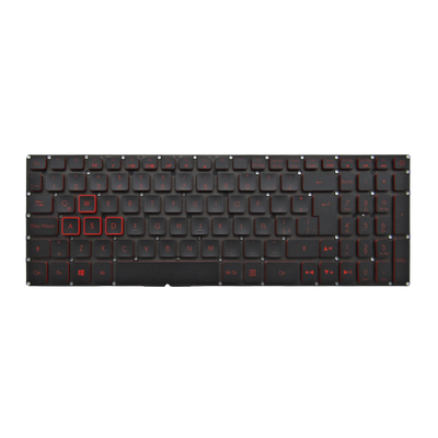 Teclado para portátil ACER NITRO 5 AN515 AN515-51 AN515-52 AN515-53 VN7-593G AN515-31 i5-10 SIN MARCO BACKLIGTH NEGRO-ROJO ESPAÑOL