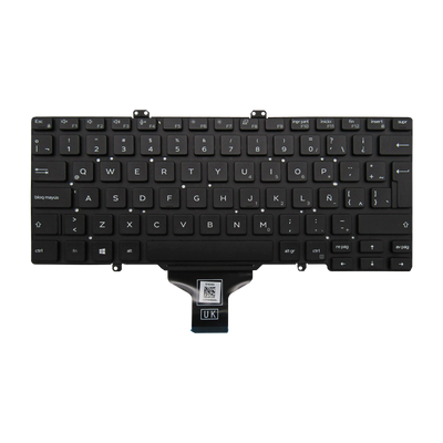 Teclado para portátil DELL LAT 7400 3400 5400 7410 V5H1J i5-8 Sin Marco, Idioma Español, Color Negro LA 0NXW9P (ORG)