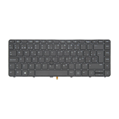 Teclado para portátil  HP 430-G3/G4 440-G3/G4 640-G2 822338-041 C/TRACKPOINT BACKLIGHT MARCO NEGRO ESPAÑOL (GEN)