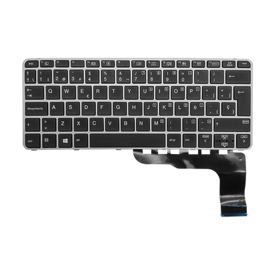 Teclado para portátil HP 725-G3 820-G3/G4 828-G3/G4 826630-001 con con marco gris Español (GEN)