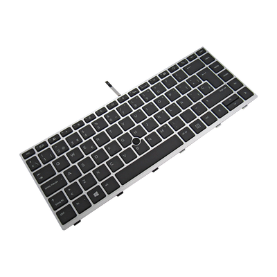 Teclado para portátil HP 840 G5 y G6, Con Trackpoint Backlight, Con Marco, Color Gris, Idioma Español (OEM)