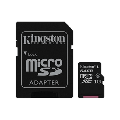 MEMORIA MICRO SD 64GB CLASS 10 Kingston SDCS/64GB CON ADAPT