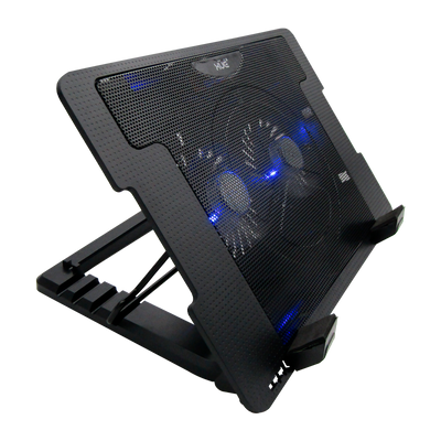 Base Disipadora de calor tipo Stand 2-VENT 4-POSIC 2XUSB NEGRA XUE® CS2V