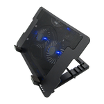 Base Disipadora de calor tipo Stand 2-VENT 4-POSIC 2XUSB NEGRA XUE® CS2V