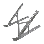 Base portable de aluminio tipo stand de 6-posiciones, para laptops hasta 15.6", plateada XUE® N3