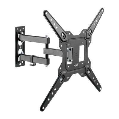 Soporte de Pared para TV 23-55” y 30kg Vesa 100x100-400x400 Metal, color negro, XUE® BAS2355