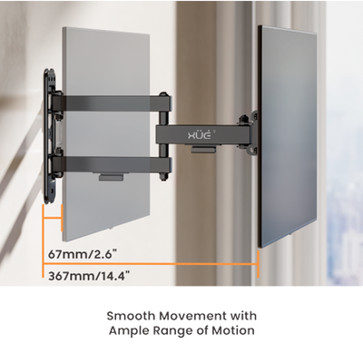 Soporte de Pared para TV 13-55 25KG VESA 75x75-400x400 METAL NEGRA XUE®