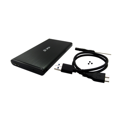 CAJA 2,5" SATA USB 3.0 Externa para Disco Duro y SSD Negra