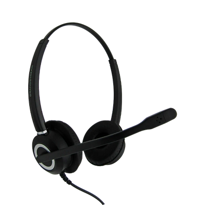 Diadema USB 2.0 GUV3000 MIC GIRATORIO NEGRA C/CONTROL EN CABLE, GRANDSTREAM