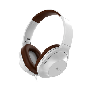 Diadema XUE® con conector 3.5mm y micrófono incorporado modelo X235, color blanco