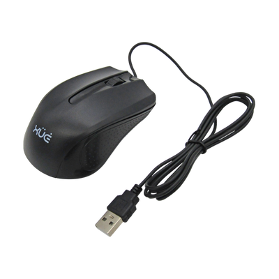 Mouse Óptico USB 2.0 1200DPI SILENT BUTTON NEGRO XUE® ST-353