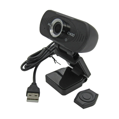 Cámara Webcam USB 2.0 HD 1080P 1920x1080, Mic Digital, color Negro XUE® C400