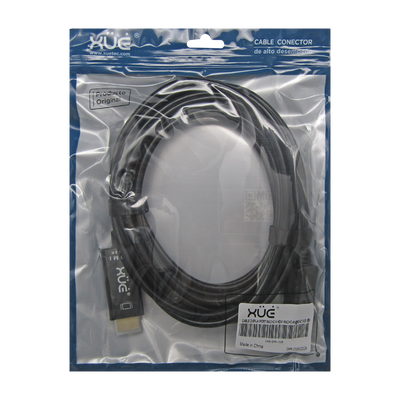 Cable Displayport macho a HDMI macho 4K@60HZ/1080p@60Hz 4,5M 30AWG FULL COPPER XUE®