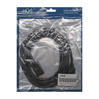 Convertidor Displayport a Displayport 3M V1.2 4K/60HZ AWG30 FULL COPPER, color Negro, marca XUE®