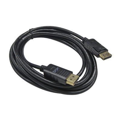 Convertidor Displayport a Displayport 3M V1.2 4K/60HZ AWG30 FULL COPPER, color Negro, marca XUE®