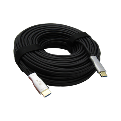 Cable HDMI-FIBRA Optica 2.0 2160P 4K @ 60HZ 50M Macho a Macho Negro XUE®