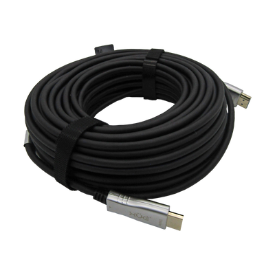 Cable HDMI V2.0 FIBRA OPT 2160P 4K/60HZ 20M ARC 18Gbps Macho a HDMI Macho, color Negro, marca XUE®