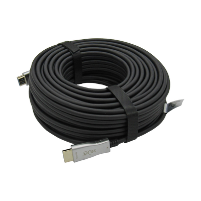 Cable HDMI V2.0 Fibra Optica 2160P 4K/60HZ 30M ARC 18Gbps Macho a HDMI Macho, color Negro, marca XUE®