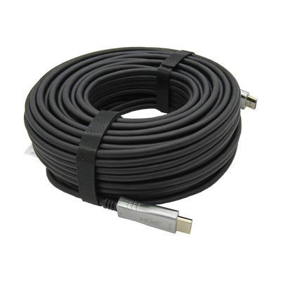 Cable HDMI V2.0 Fibra Optica 2160P 4K/60HZ 30M ARC 18Gbps Macho a HDMI Macho, color Negro, marca XUE®