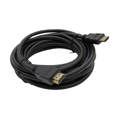 Cable HDMI v2.0 2160p 5M Macho a HDMI Macho Negro 4K 3D 19+1 28AWG OD 7.3MM SIN FILTROS XUE®