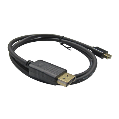 Cable MINI-Displayport a Displayport 4K 3840*2160 NEGRO  1M, marca XUE®