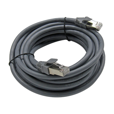 Cable Patchcord UTP CAT6A 5M 26AWG 10GBPS Full Copper UL758/2835, marca XUE®, color Gray