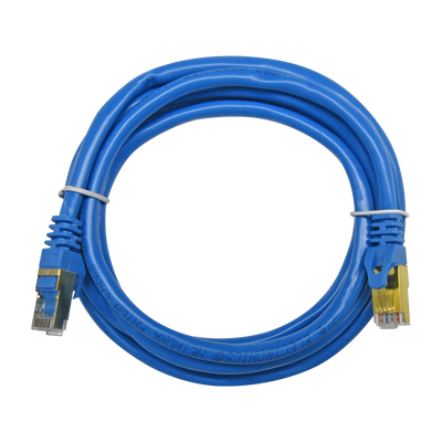 Cable Patchcord UTP CAT6A 2m 26AWG 10Gbps CCA 80% PVC, color Azul, marca XUE®