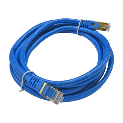 Cable Patchcord UTP CAT6A 2m 26AWG 10Gbps CCA 80% PVC, color Azul, marca XUE®