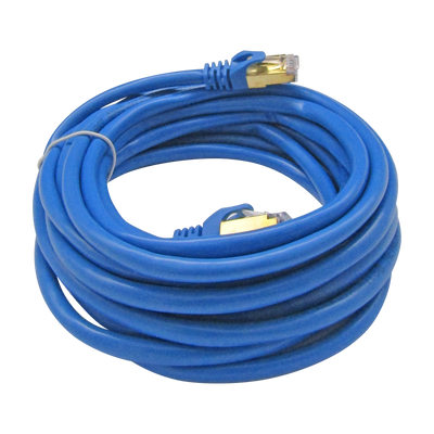 Cable Patchcord UTP CAT6A 5M 26AWG 10Gbps CCA 80% PVC AZUL XUE®