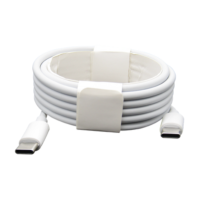Cable de datos y carga USB-C a USB-C 3Amp 2M Blanco