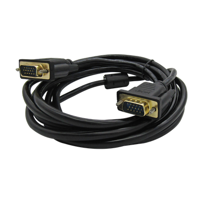 Cable VGA 3M HDB15 Macho a HDB15 Macho 15-Pines (3+4) 30AWG CU OD:6.0mm c/filtros XUE®