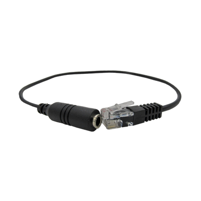 Convertidor de AUDIO 3.5MM A RJ9 PARA DIADEMA TELEFONO IP (NEGRO) XUE®