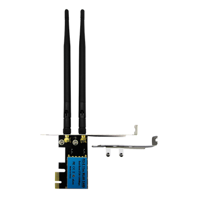 Tarjeta PCIe WIFI 1200mbps DUAL BAND 2.4GHZ y 5.8GHZ 802.11B/G/N 2xAntenas (RTL8812AE) LP