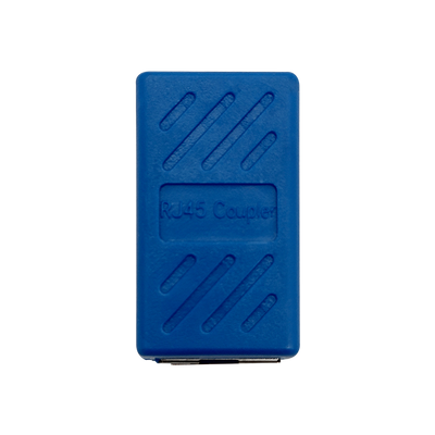 Unión conector RJ45 para cable patchcord ethernet CAT5 CAT6 CAT7 Color azul