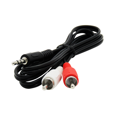 Convertidor Plug 3.5mm Macho a 2 RCA Macho Audio Stereo 1mt marca XUE®