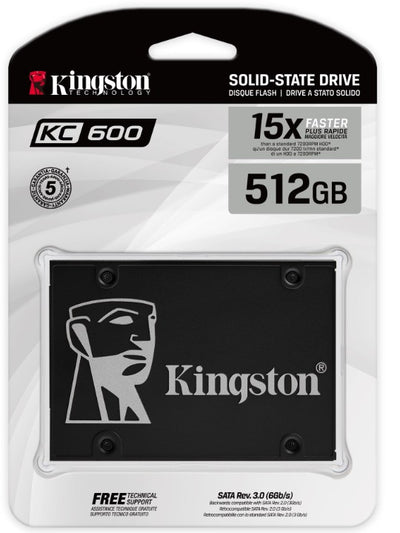 Disco de Estado Sólido SSD 2.5 512GB SATA KINGSTON SKC600/512G 550/520 MB/S
