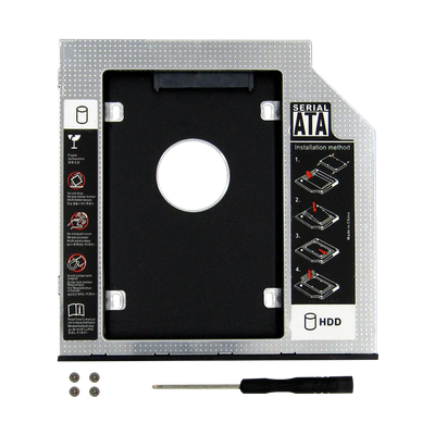 Caddy 12.7MM DVD+RW para Disco Duro 2.5" SATA (enclosure)