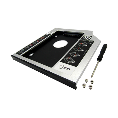 Caddy 12.7MM DVD+RW para Disco Duro 2.5" SATA (enclosure)