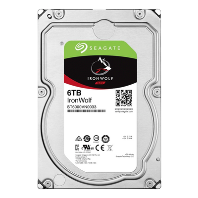 Disco duro para NAS SATA 3.5" 6TB 7200rpm 128MB Seagate® Ironwolf ST6000VN0033
