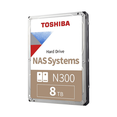 Disco Duro NAS SATA 3.5 8TB 7200RPM 256MB TOSHIBA N300 HDWG480XZSTA