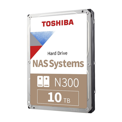 Disco Duro NAS SATA 3.5 10TB 7200RPM 256MB TOSHIBA N300 HDWG11AXZSTA