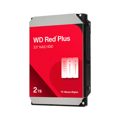 DISCO DURO NAS SATA 3.5" 2TB 5400rpm 128MB WD RED PLUS WD20EFPX