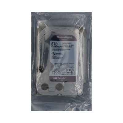 Disco Duro NAS SATA 3.5" 6TB 5640RPM 256MB WD PURPLE WD64PURZ