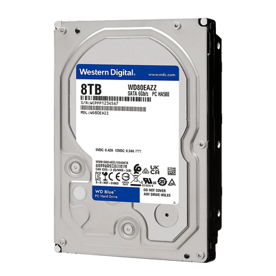 DISCO DURO SATA 3.5 8TB 5640RPM 128MB PC WD BLUE WD80EAAZ