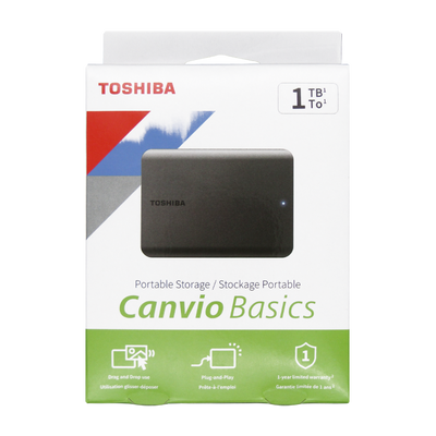 Disco duro externo USB 2.5" 1TB 3.0 Toshiba HDTB510XK3AA
