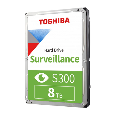 Disco duro para Videovigilancia SATA 3.5" 8TB 7200RPM 256MB TOSHIBA N300 HDWT380UZSVA