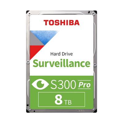 Disco duro para Videovigilancia SATA 3.5 8TB 7200RPM 512MB, Marca Toshiba S300 PRO HDWTA80UZSVAR