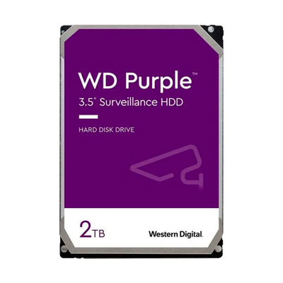 Disco Duro para Videovigilancia SATA 3.5  2TB 5400RPM 64MB WD PURPLE WD23PURZ
